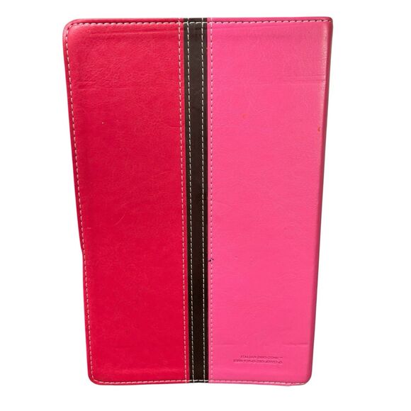 Busy Mom’s Bible New International Version 2011 NIV Pink Red Leather Soft Daily - Picture 6 of 16